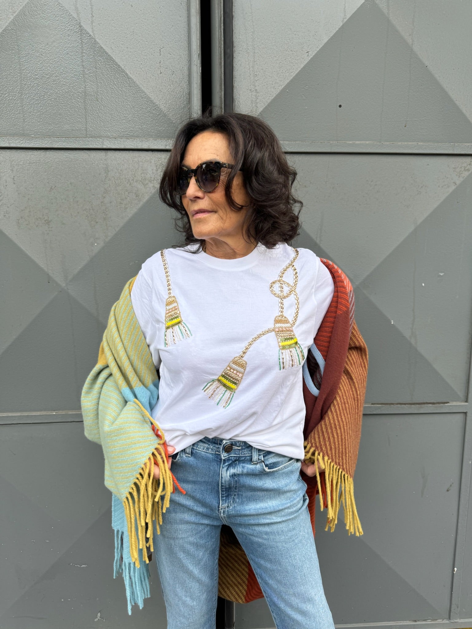 Tee-shirt à perles