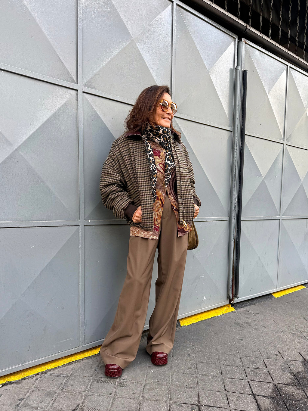Veste à carreaux
