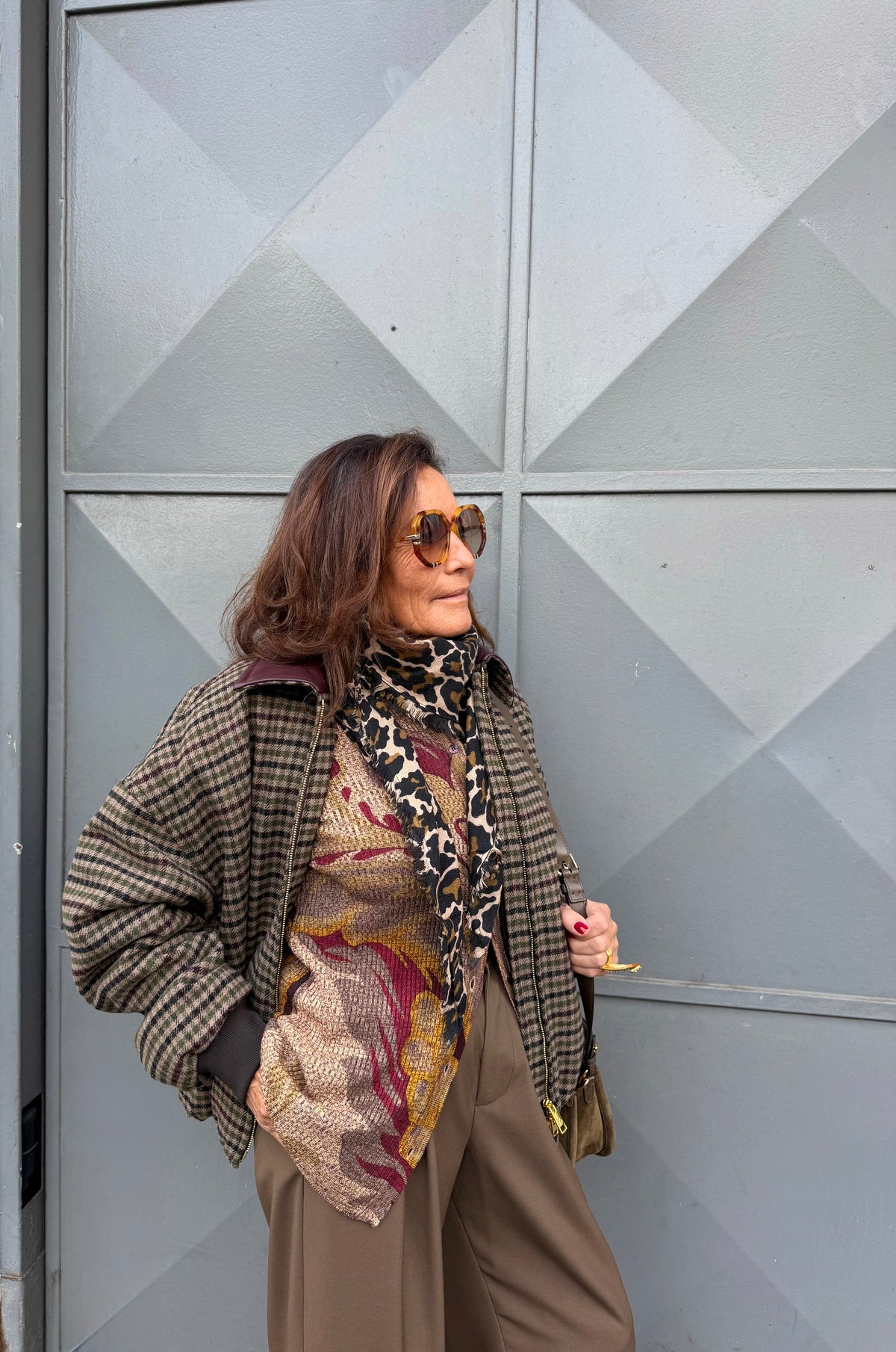 Veste à carreaux