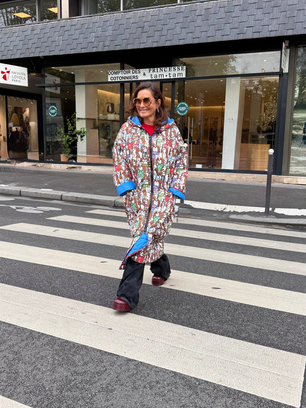 Manteau avec imprimés chien