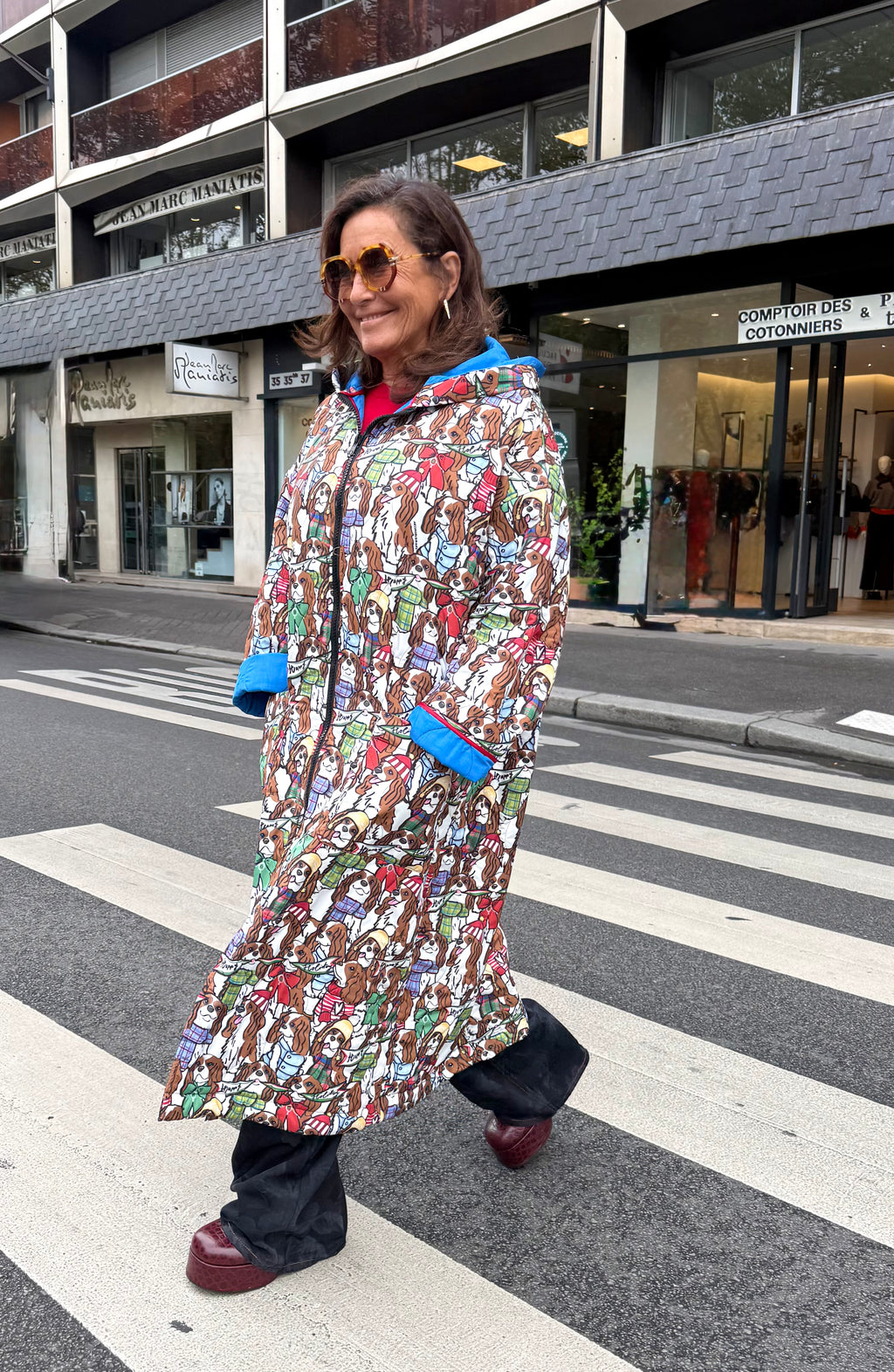 Manteau avec imprimés chien