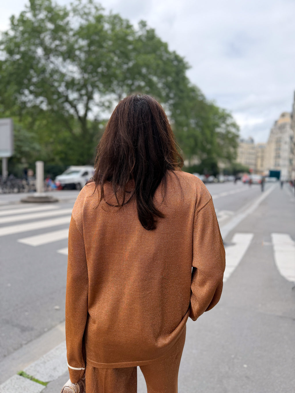 Cardigan brillant