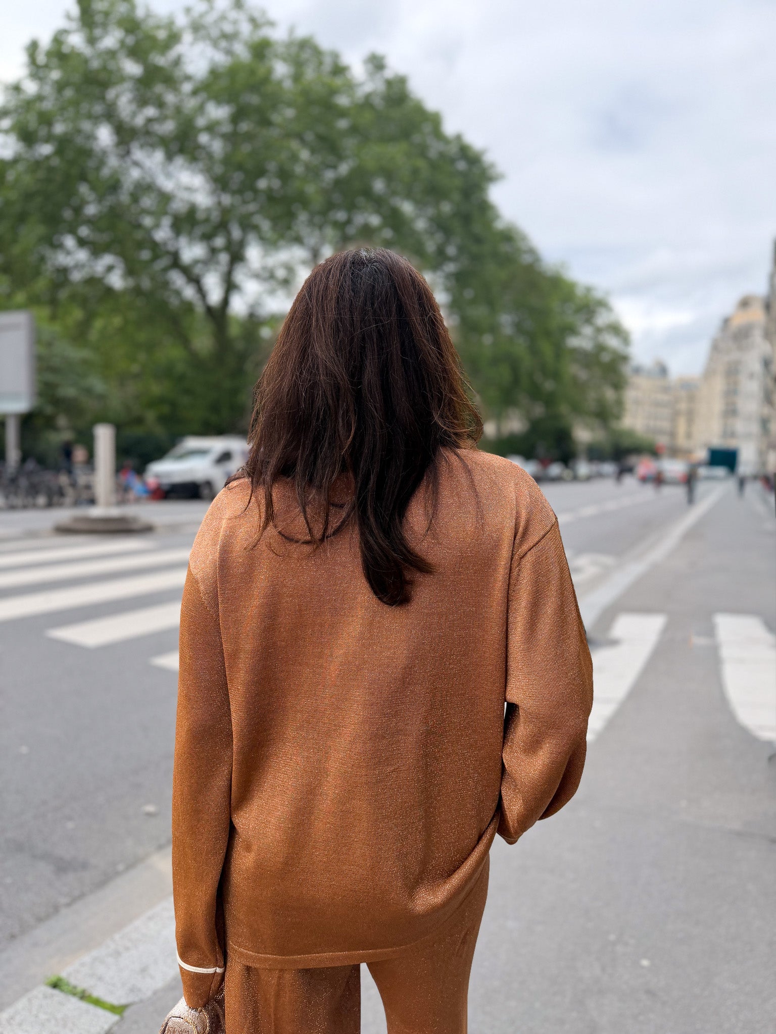 Cardigan brillant