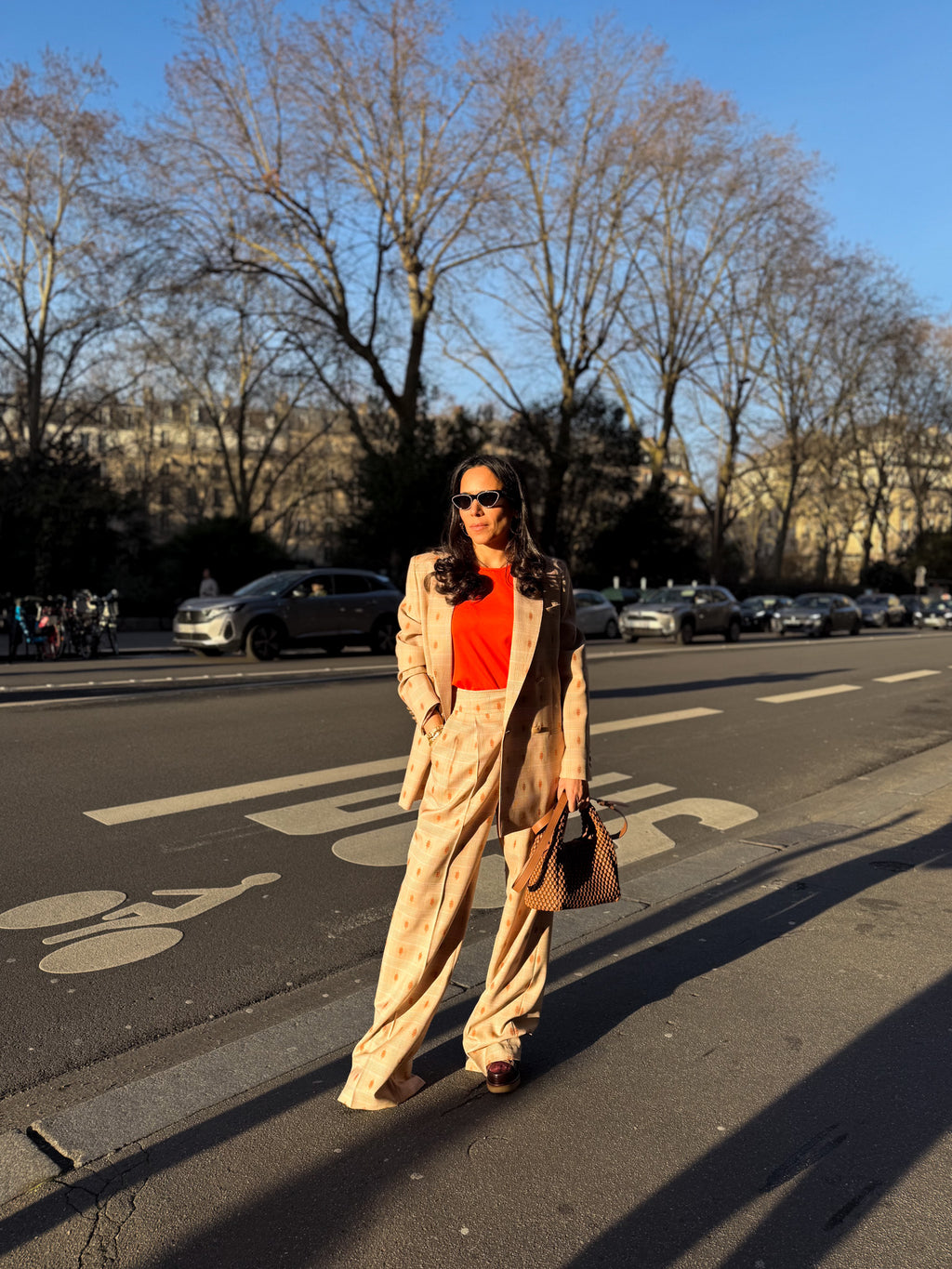 Pantalon large imprimé