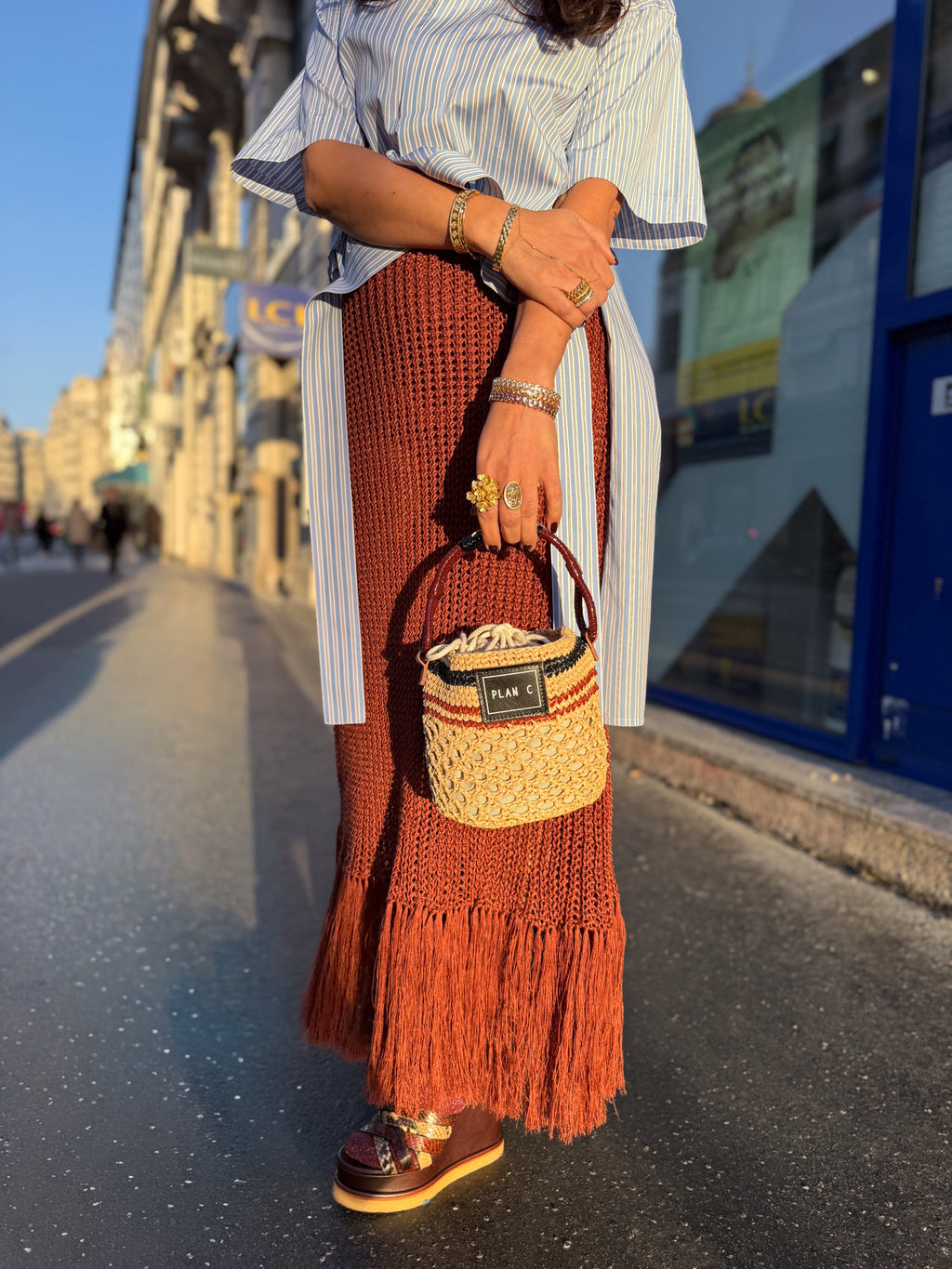 Jupe longue crochet