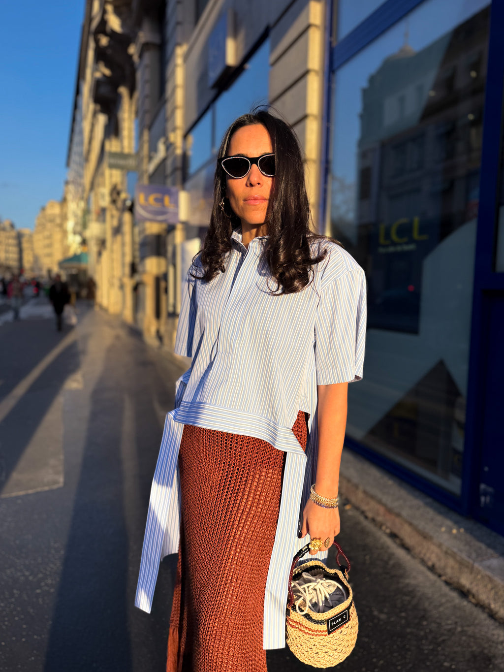 Chemise asymétrique