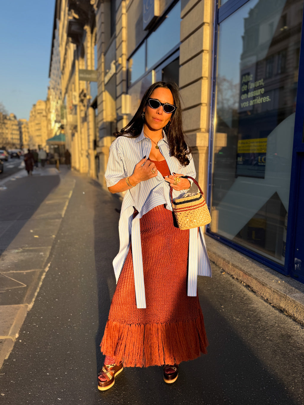 Jupe longue crochet