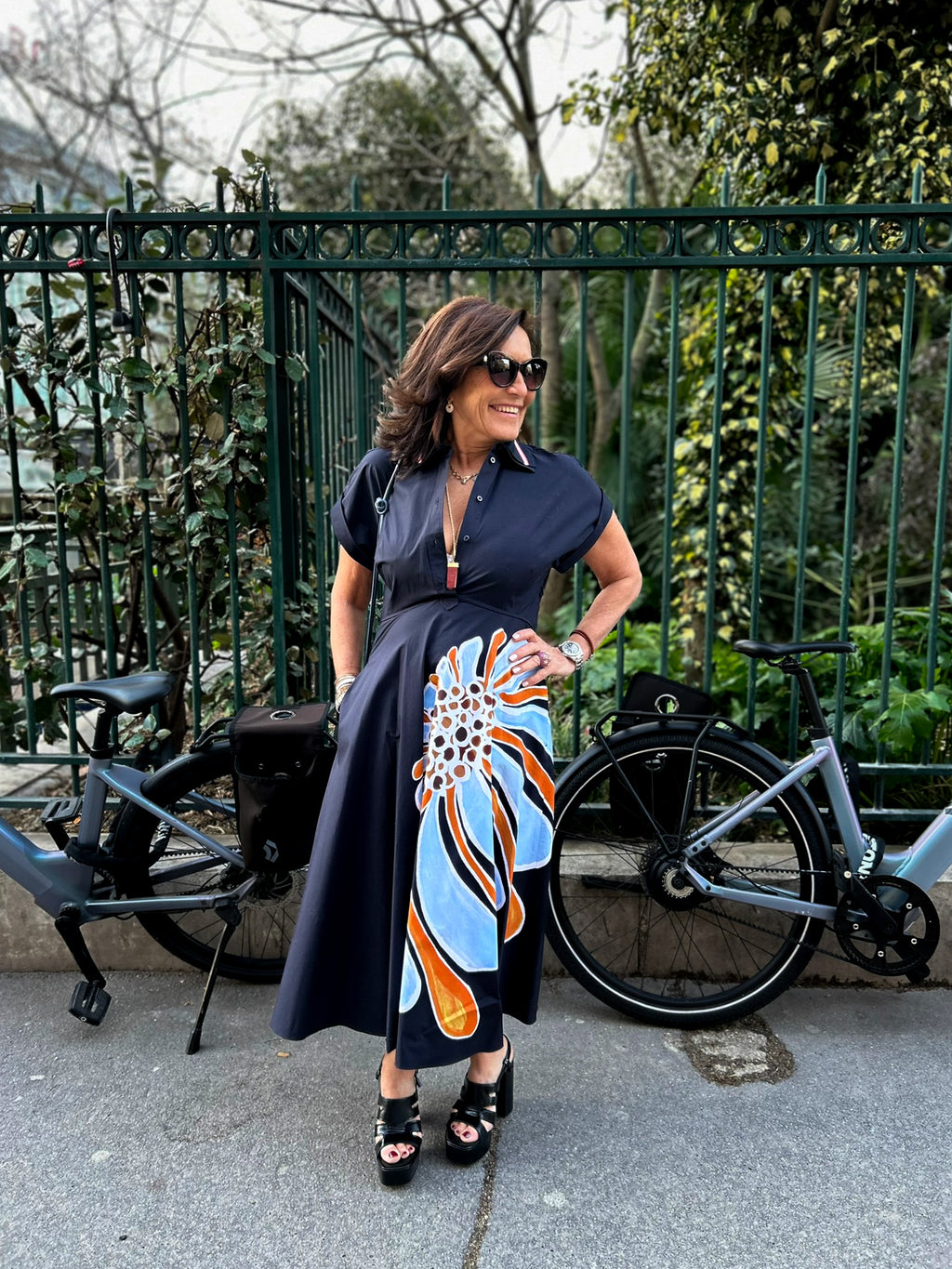 Robe chemise imprimée