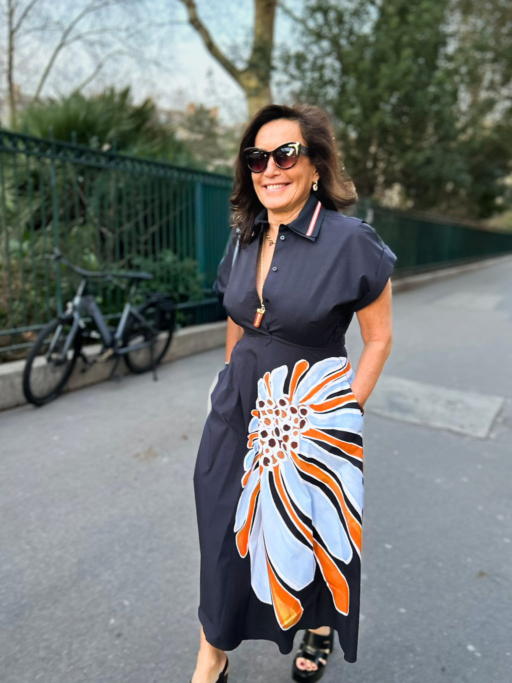 Robe chemise imprimée