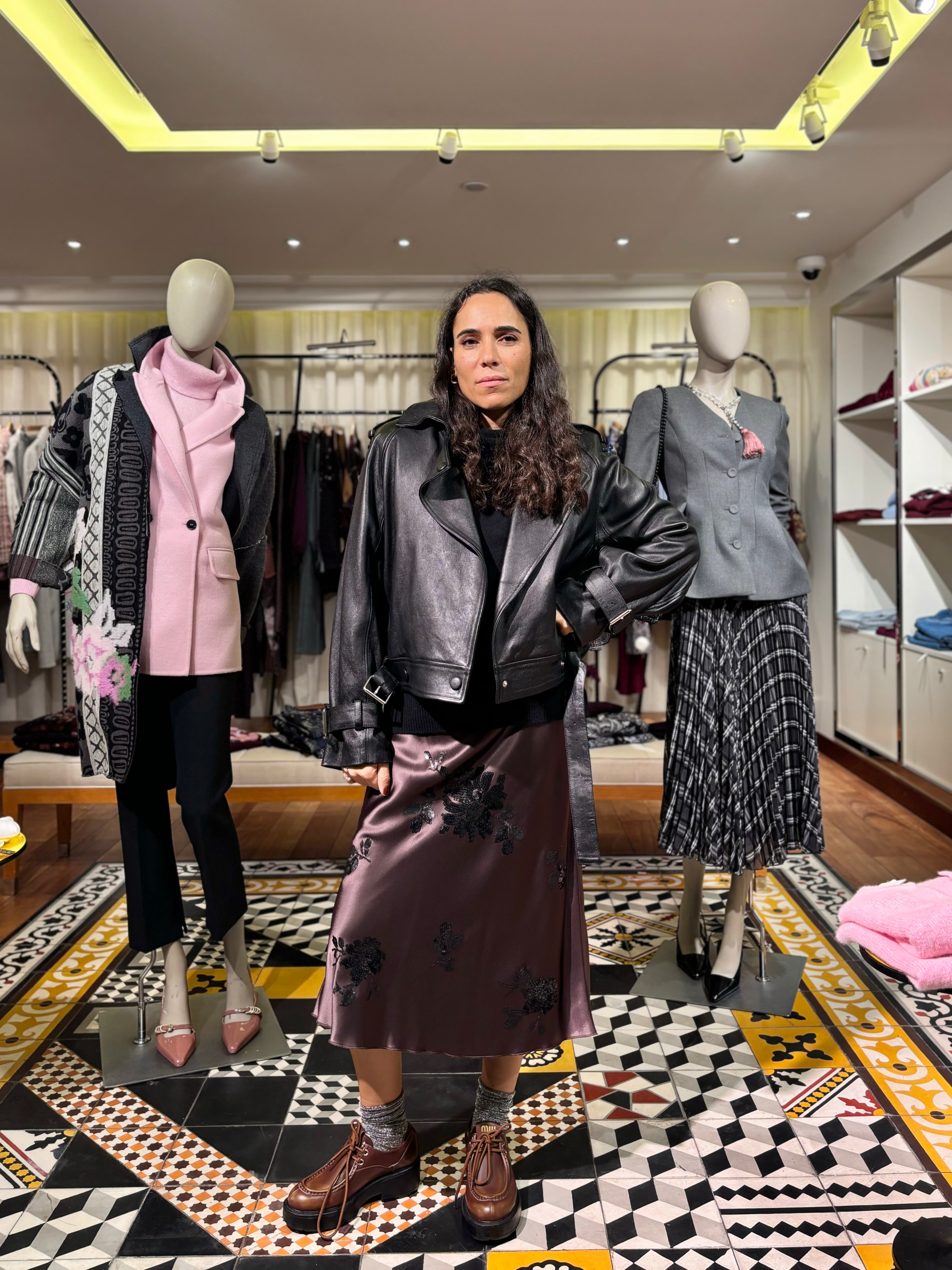 Jupe mi-longues sequins