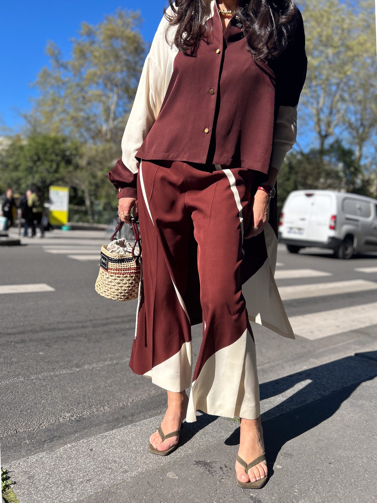 Pantalon fluide imprimé