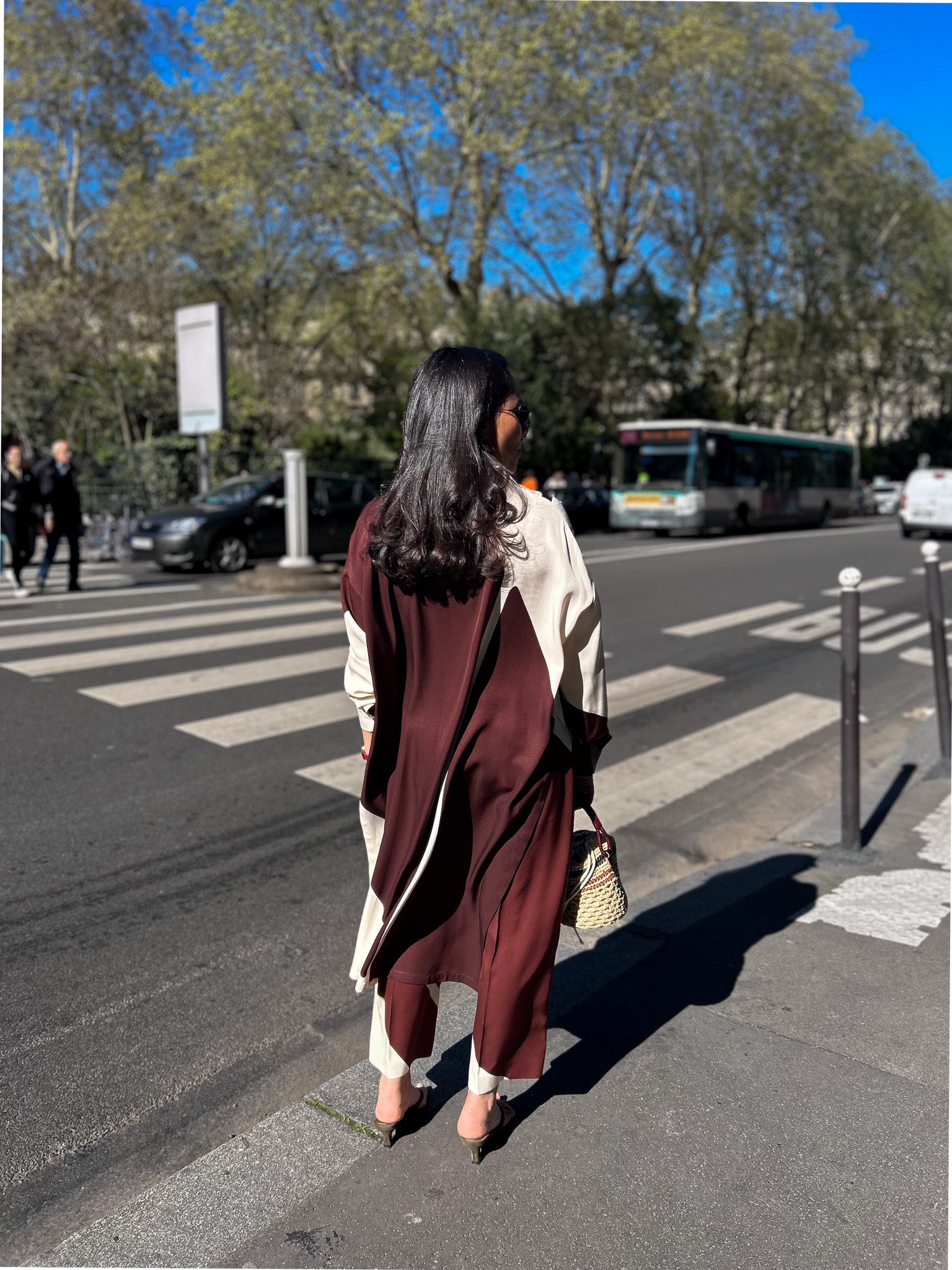 Chemise asymétrique imprimée