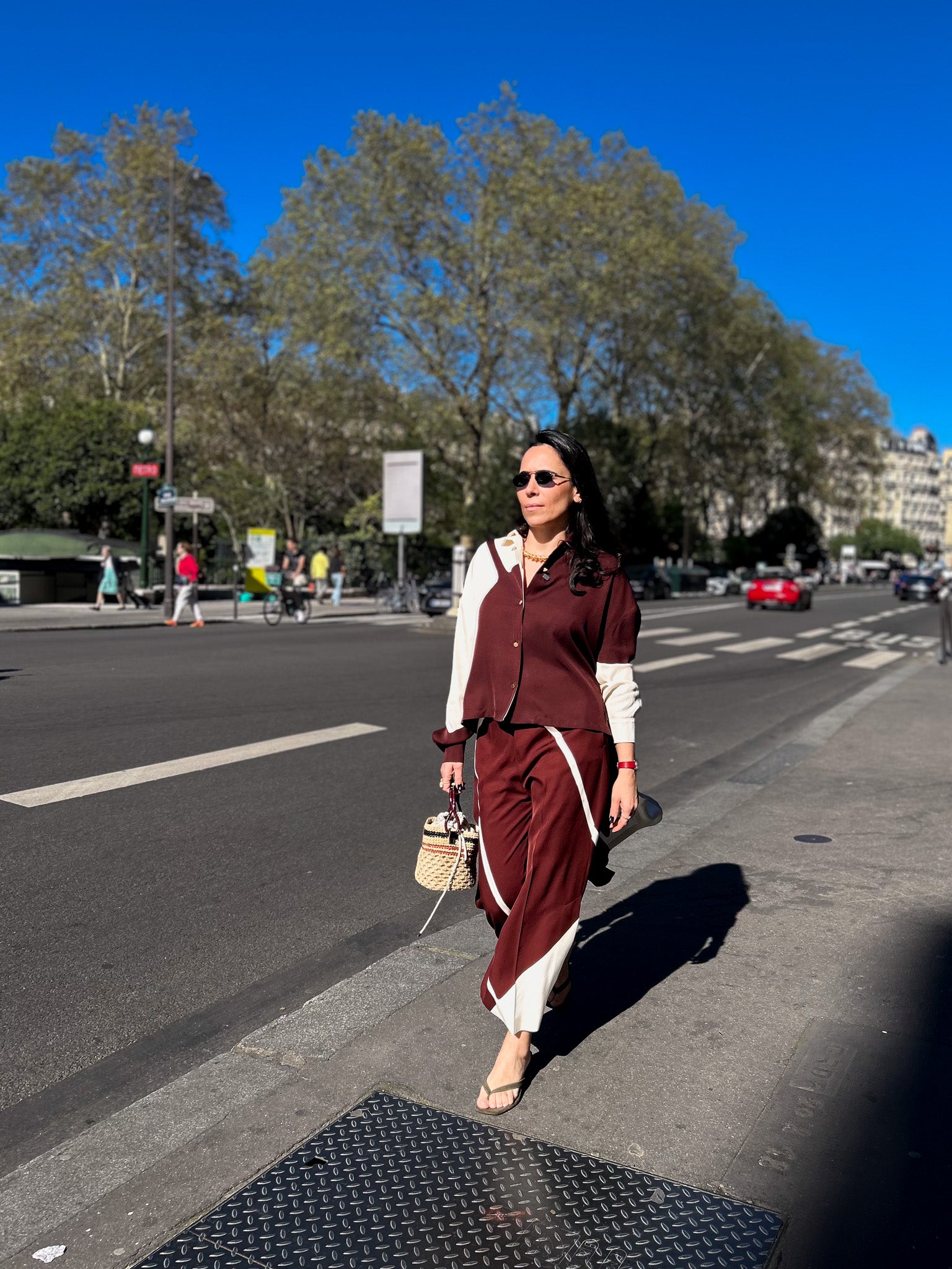 Pantalon fluide imprimé