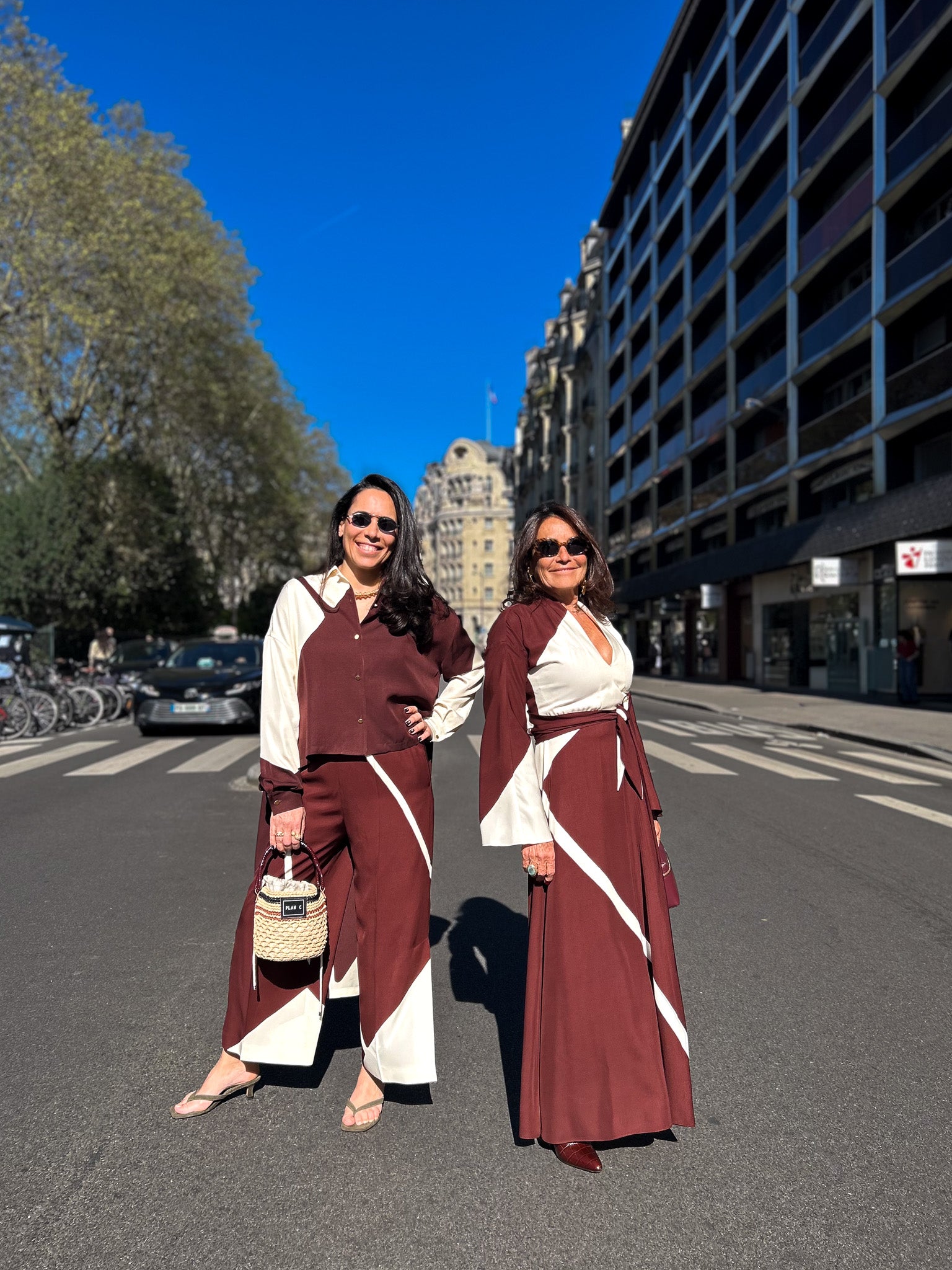Robe longue imprimée