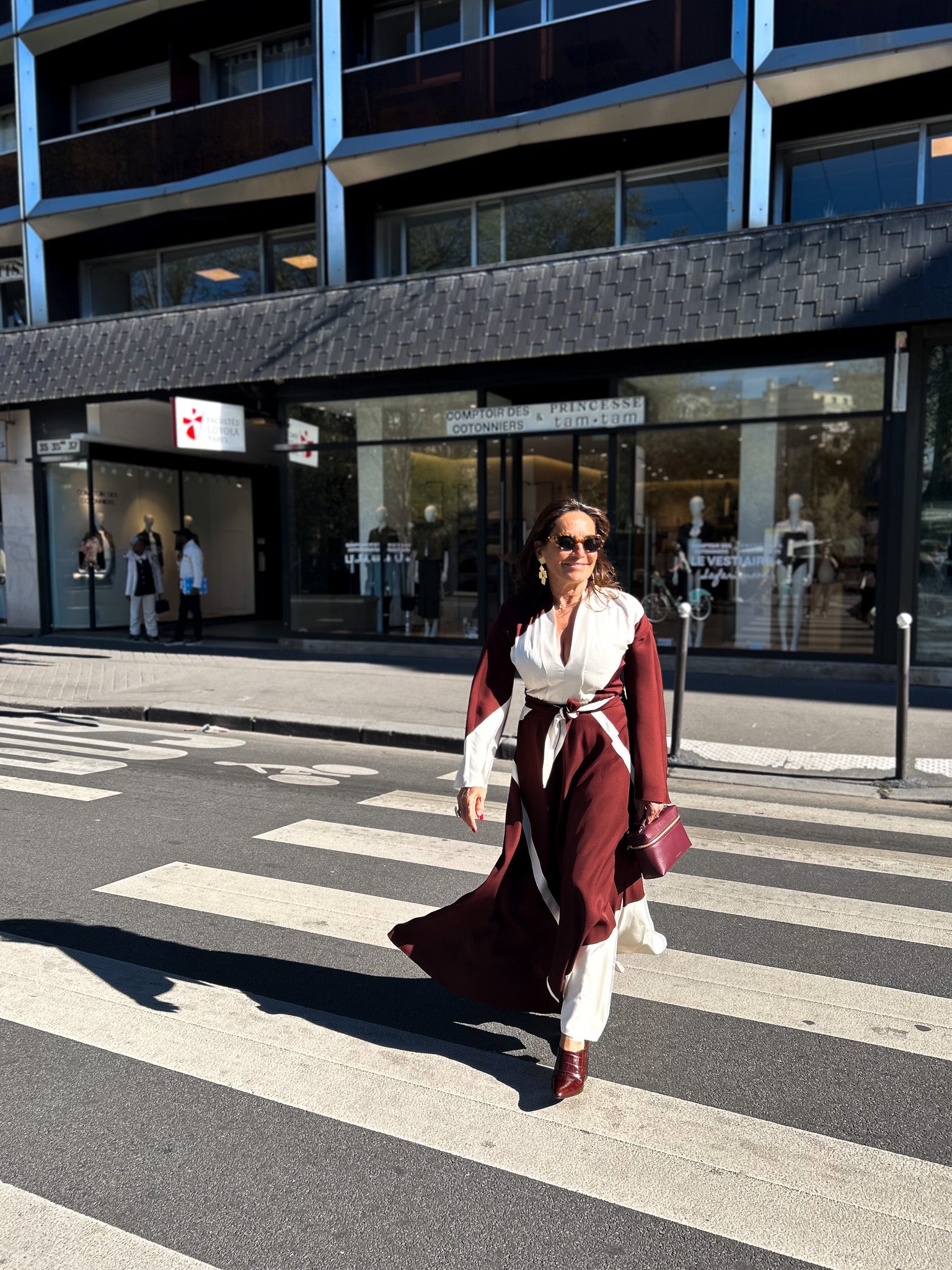Robe longue imprimée