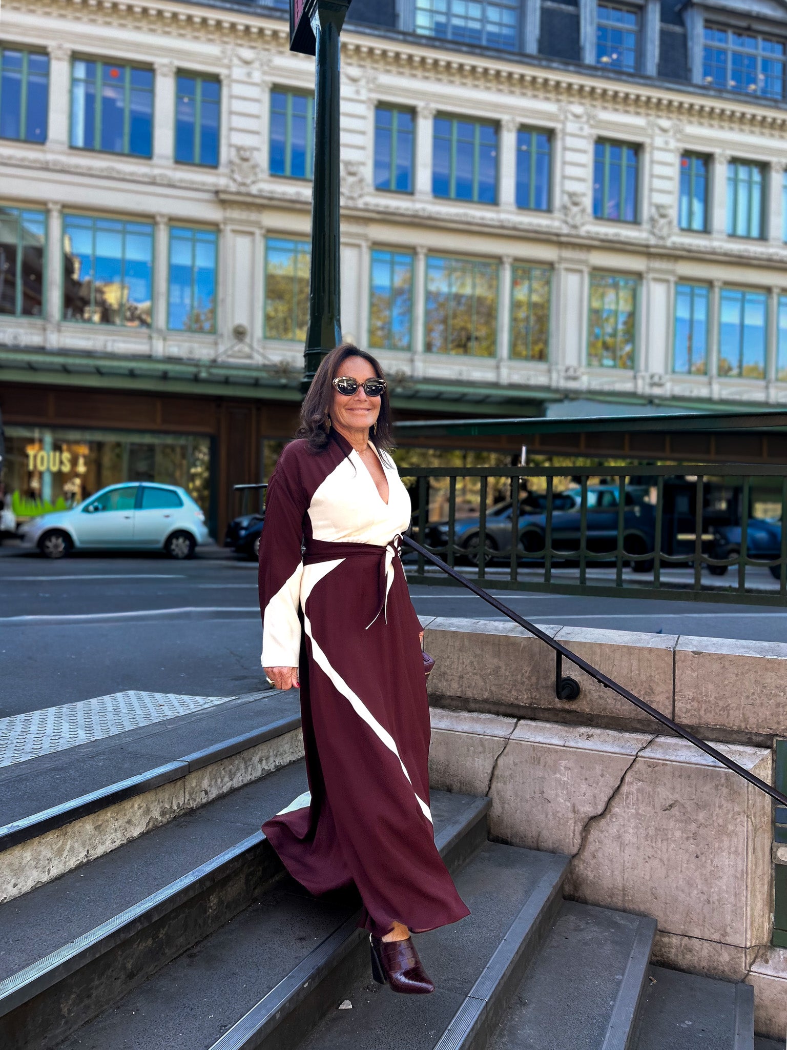 Robe longue imprimée
