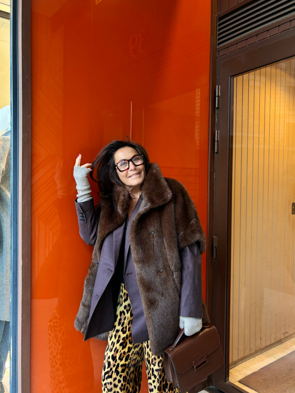 Manteau fausse fourrure