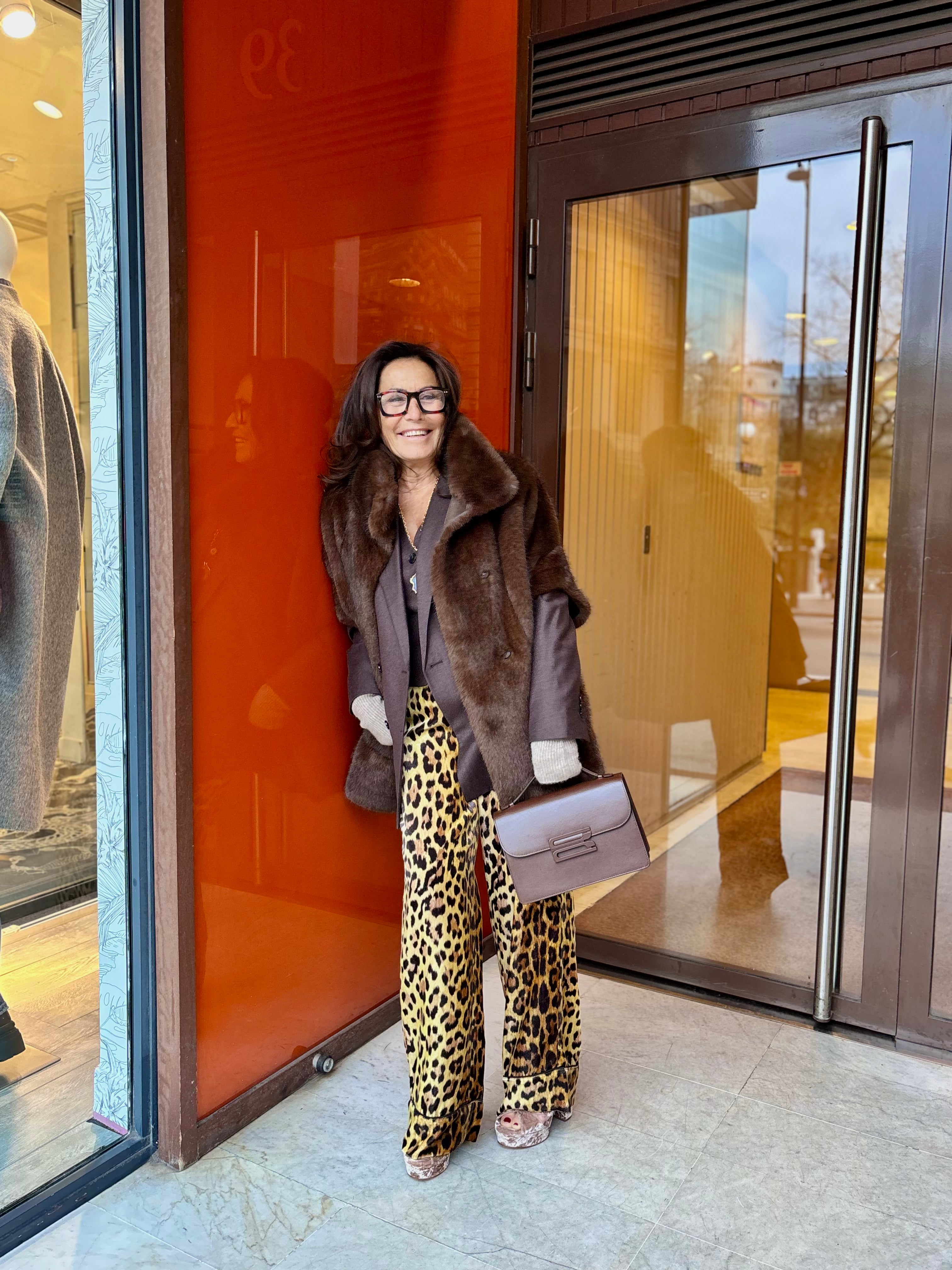 Pantalon imprimé léopard