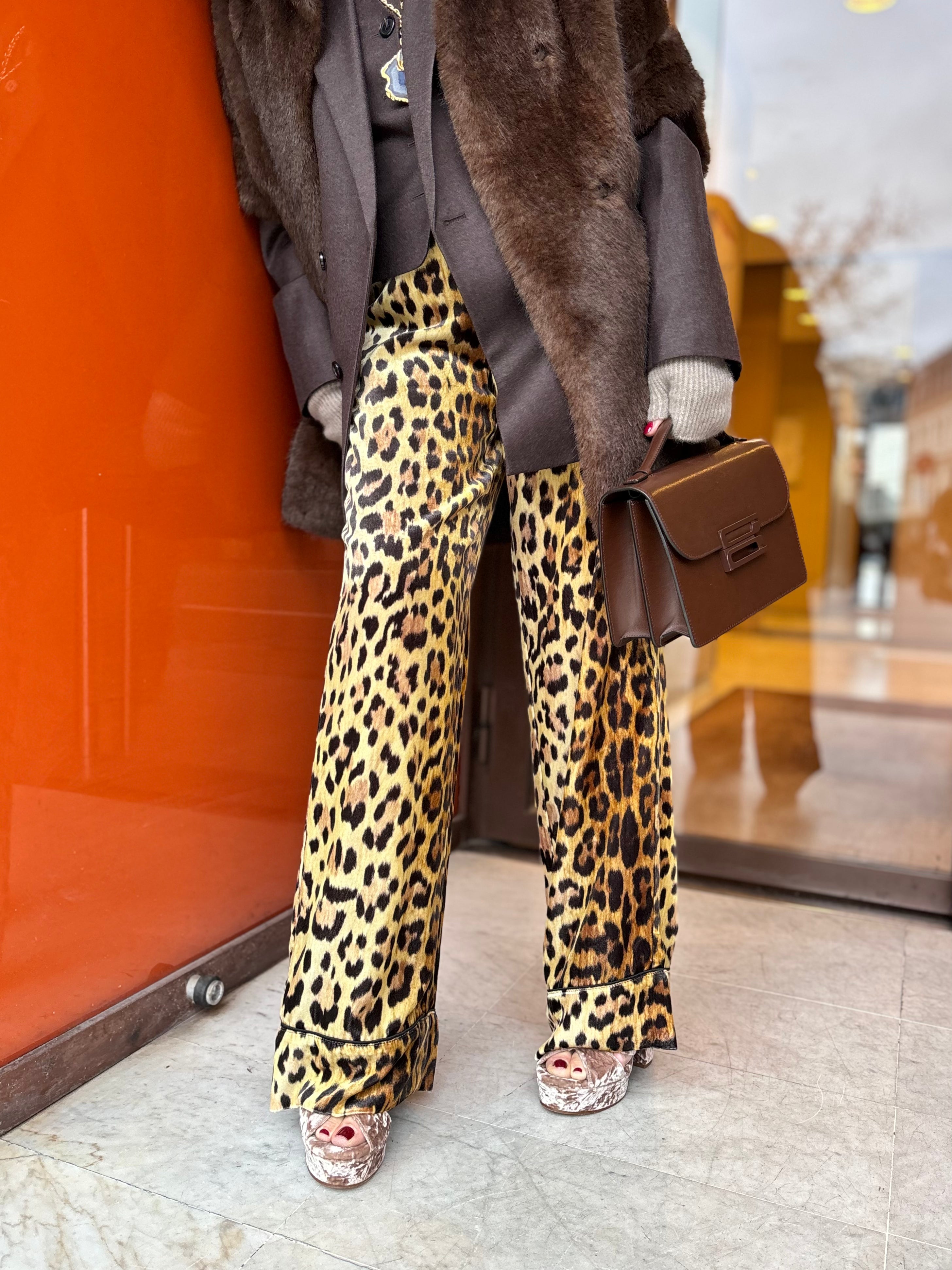Pantalon imprimé léopard