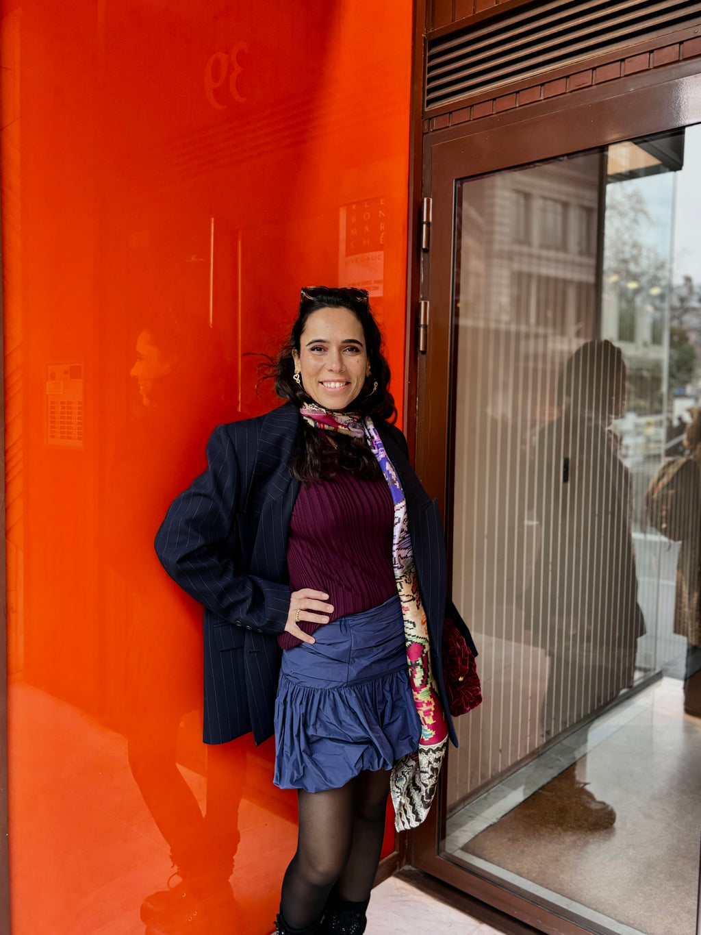 Jupe ballon froissé