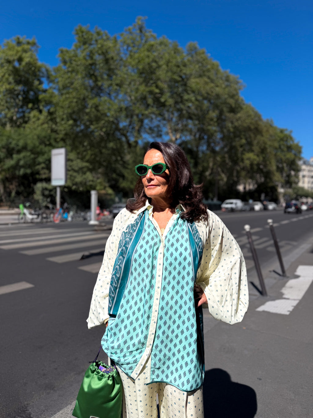 Blouse ample imprimée
