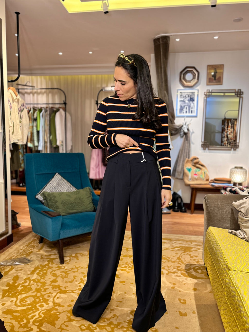 Pantalon large fluide