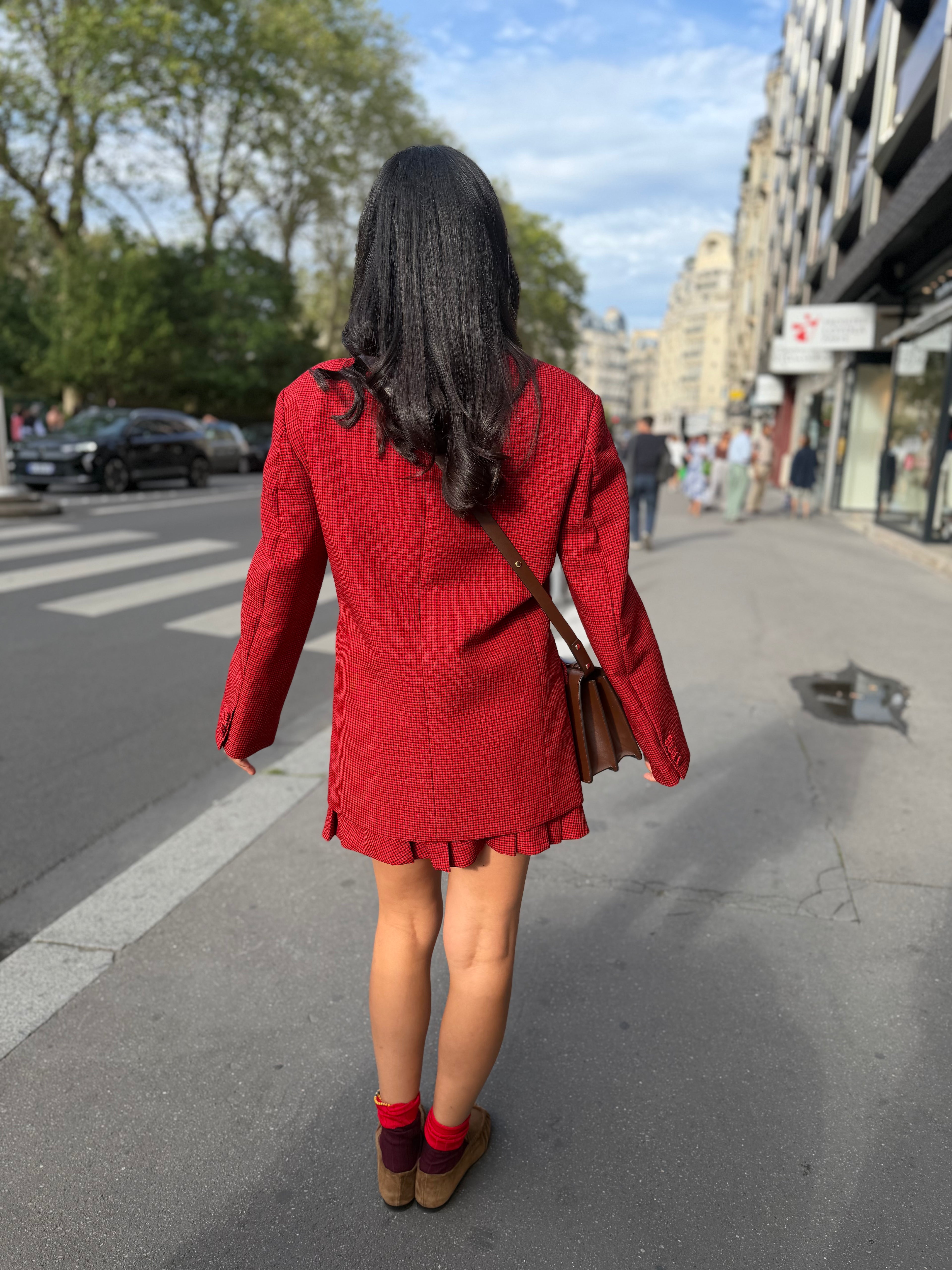Veste à carreaux