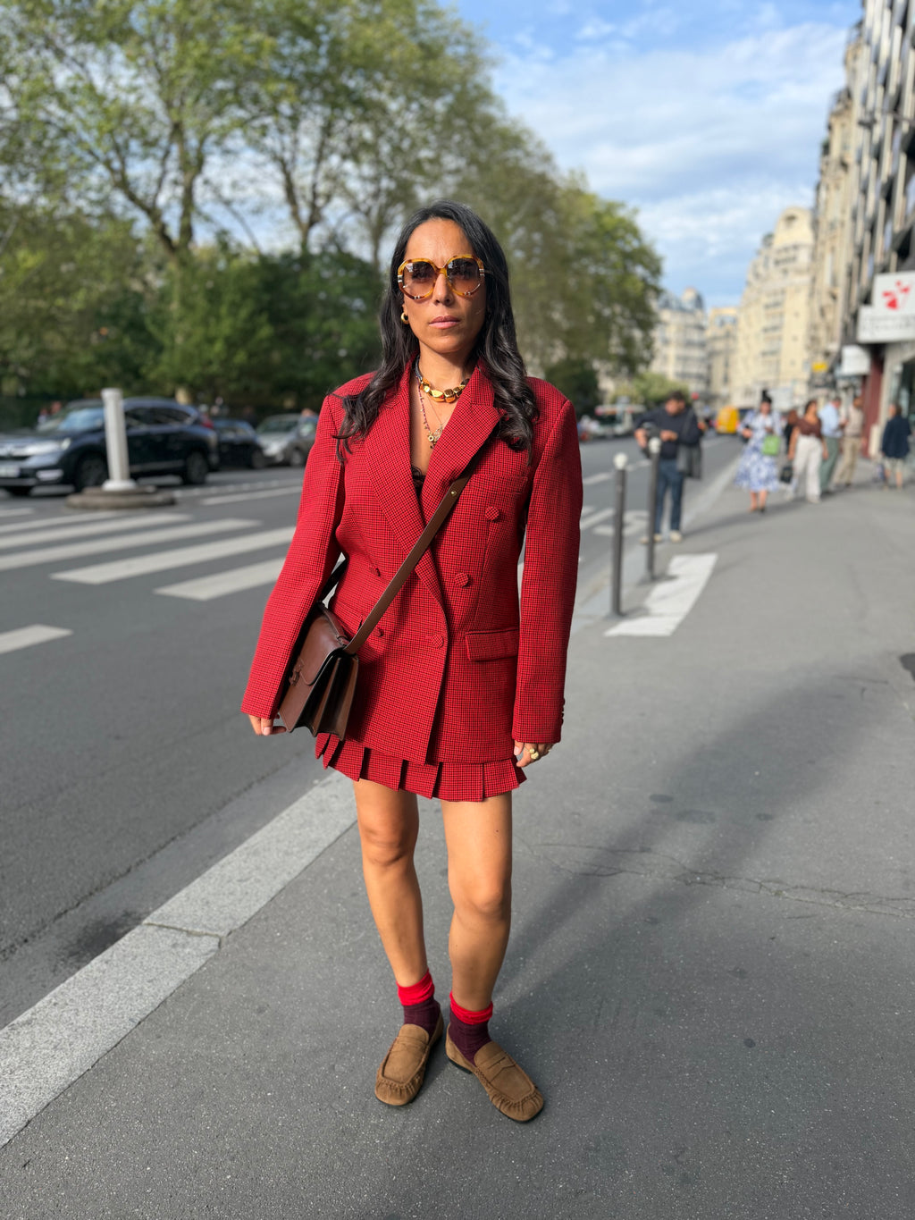 Veste à carreaux