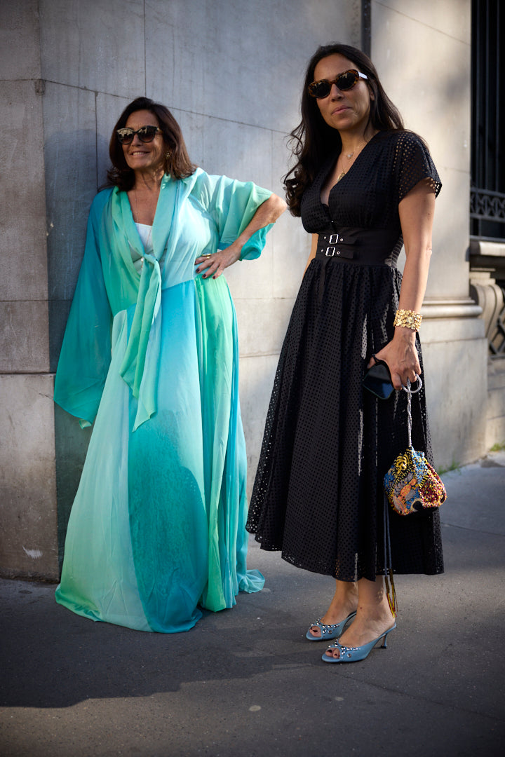 Robe longue volants