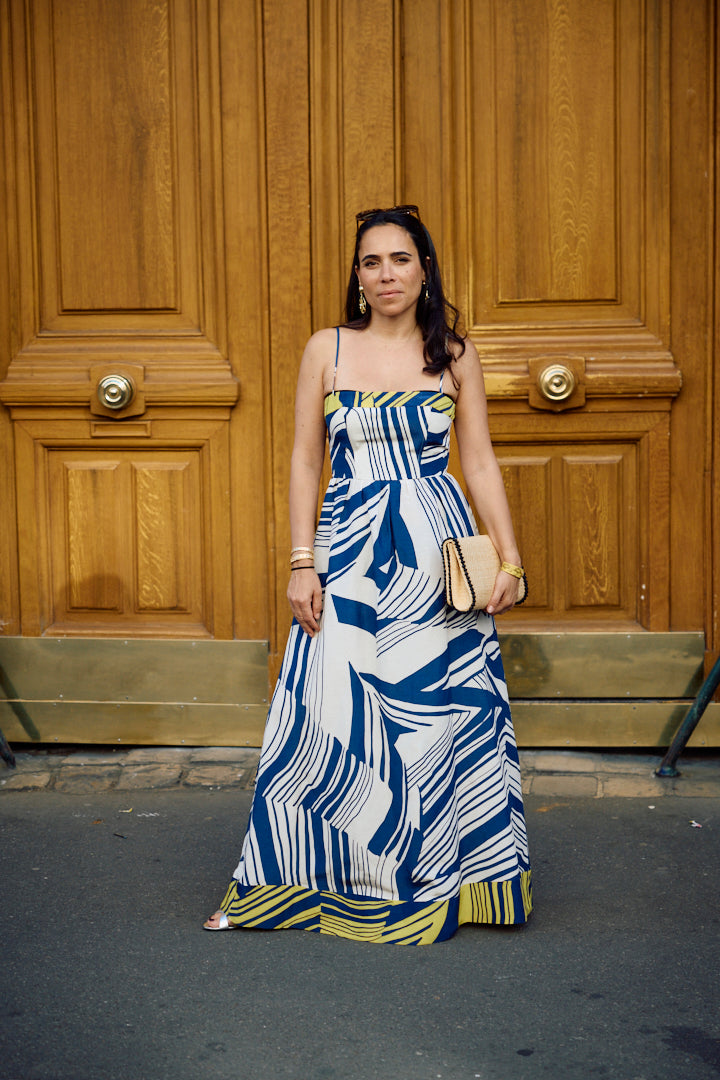 Robe longue imprimée